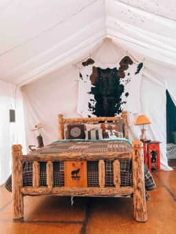 Pet Friendly Wild West  Luxury Glamping tent