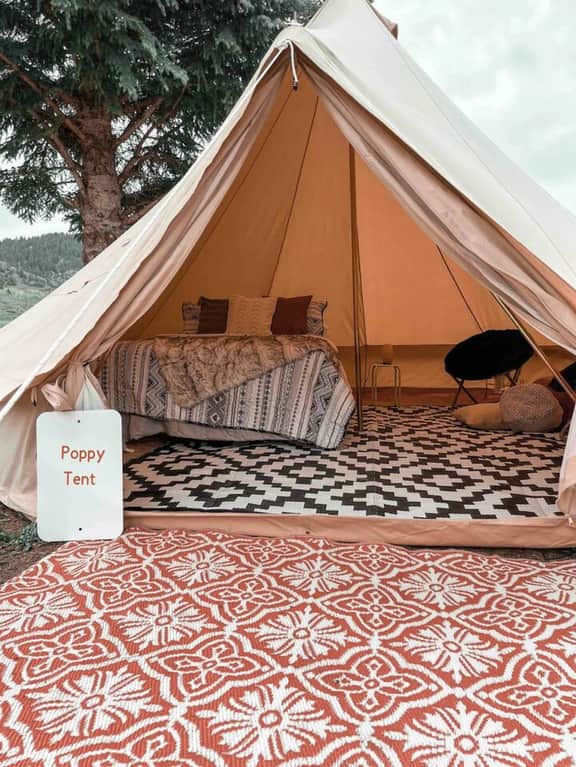Poppy boho tent