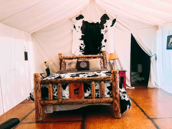 Pet Friendly Wild West  Luxury Glamping tent
